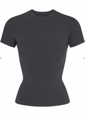 SKIMS Women's Short Sleeve Crewneck Tee - Black